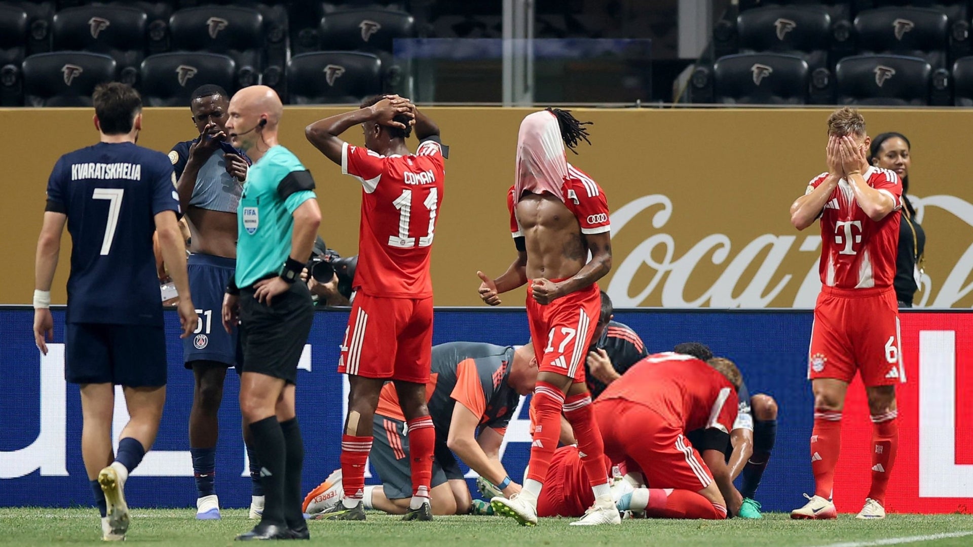 Jamal Musiala sufrió una dura lesión en el Mundial de Clubes _ AFP