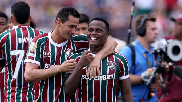 Paulo Henrique Ganso y Jhon Arias en Fluminense - AFP