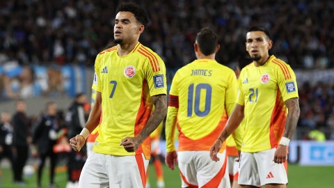 Luis Díaz marcó gol en Argentina 1-1 Colombia - AFP