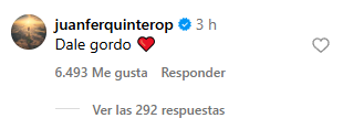 Juan Fernando Quintero le mando un mensaje a River Plate