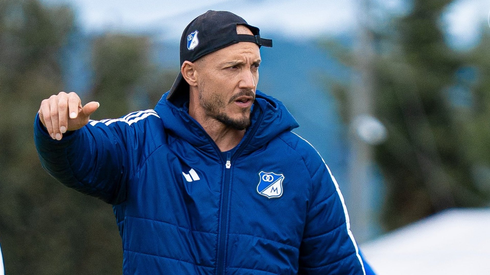 David Gonzalez en entreno de Millonarios - @millosfcoficial