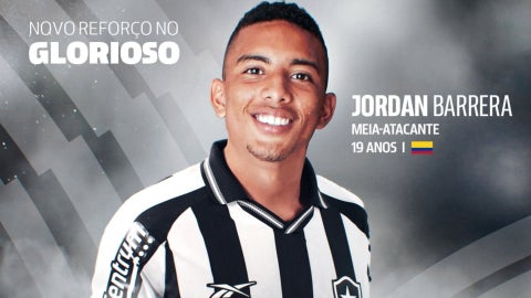 Jordan Barrera llega al fútbol de Brasil