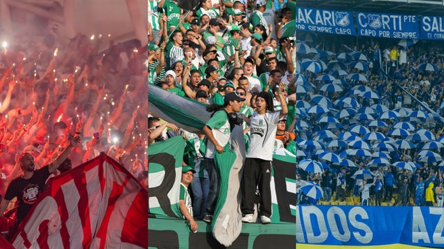 Hinchadas de los tres grandes