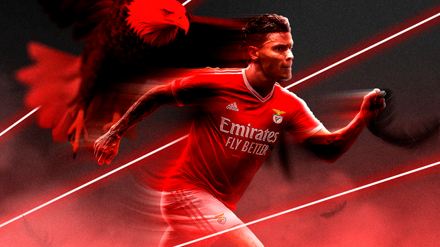 Richard Ríos fue presentado en Benfica