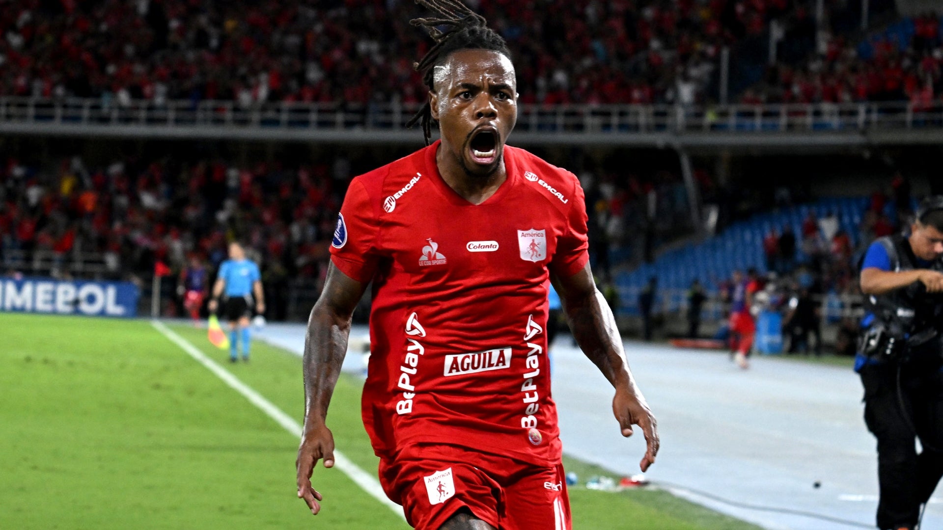Jhon Murillo marco su primer gol con América de Cali - AFP