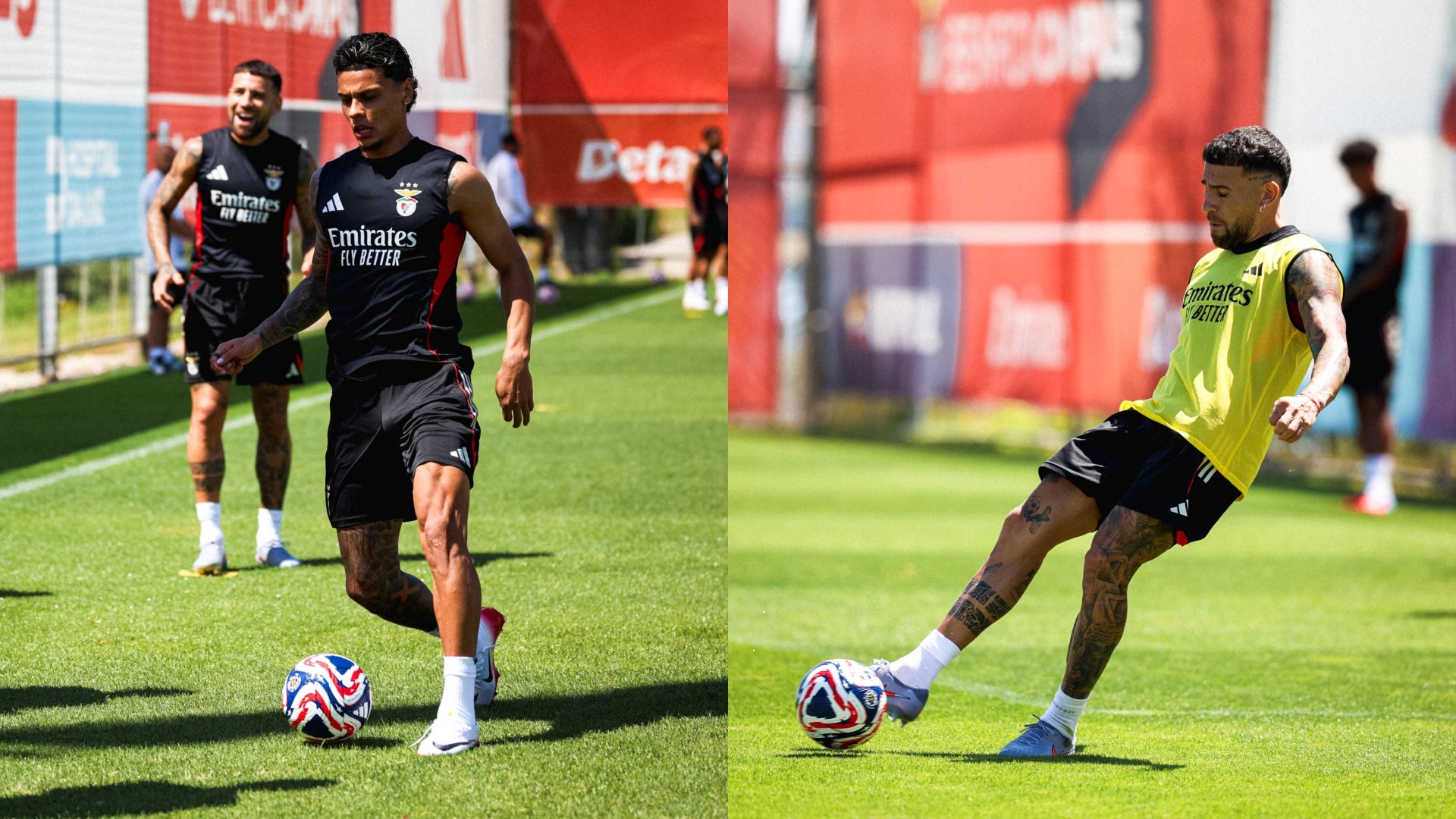 Richard Ríos se encontró con Otamendi en el camerino de Benfica