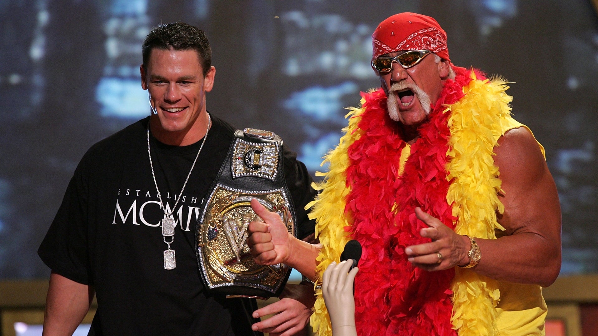 John Cena y Hulk Hogan- AFP