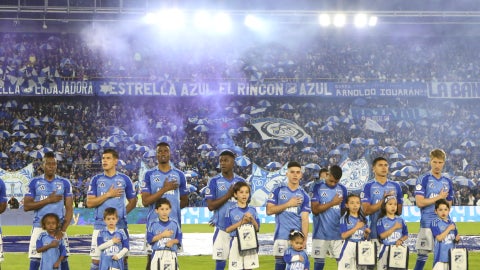 Millonarios y su hinchada en El Campin - AFP