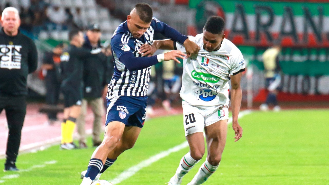 Once Caldas empató agónicamente ante Junior en un partidazo
