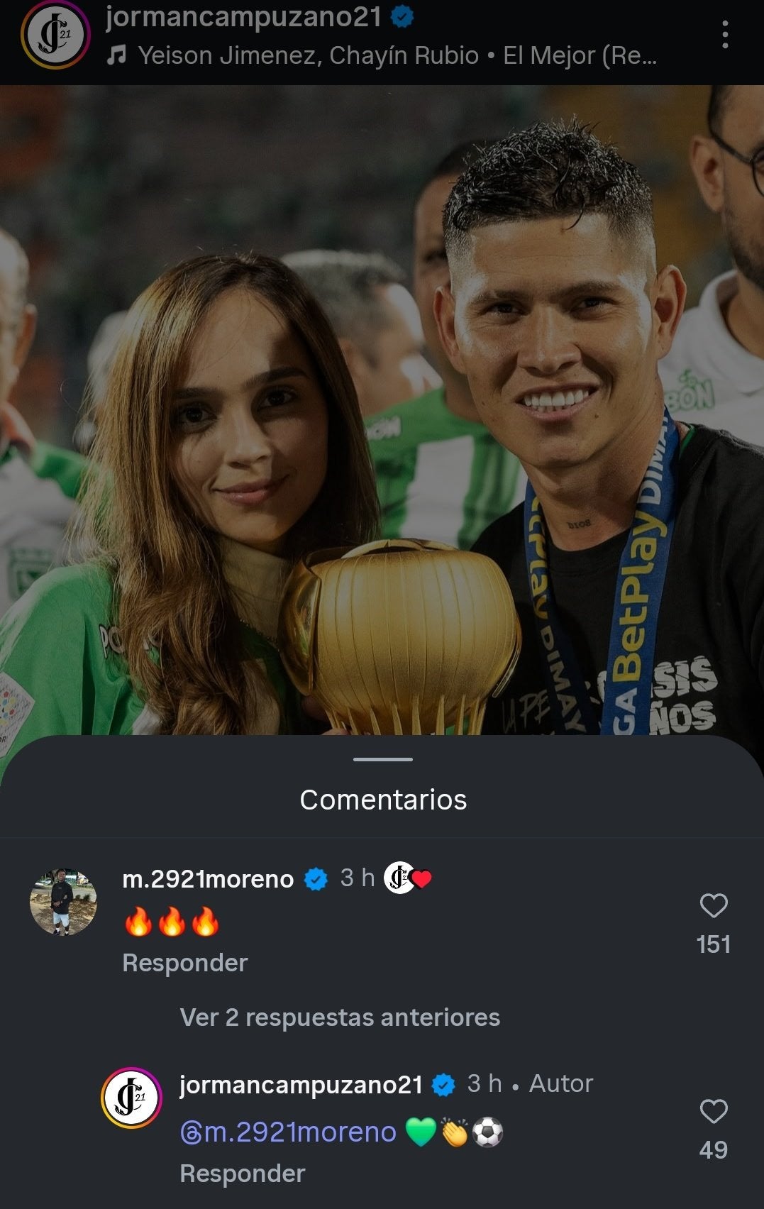 pantallazo de Jorman Campuzano