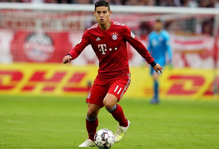 James en Bayern Múnich.