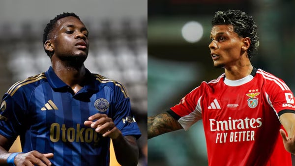 Jhon Durán y Richard Ríos podrían enfrentarse en la Champions League Jhon Durán y Richard Ríos podrían enfrentarse en la Champions League