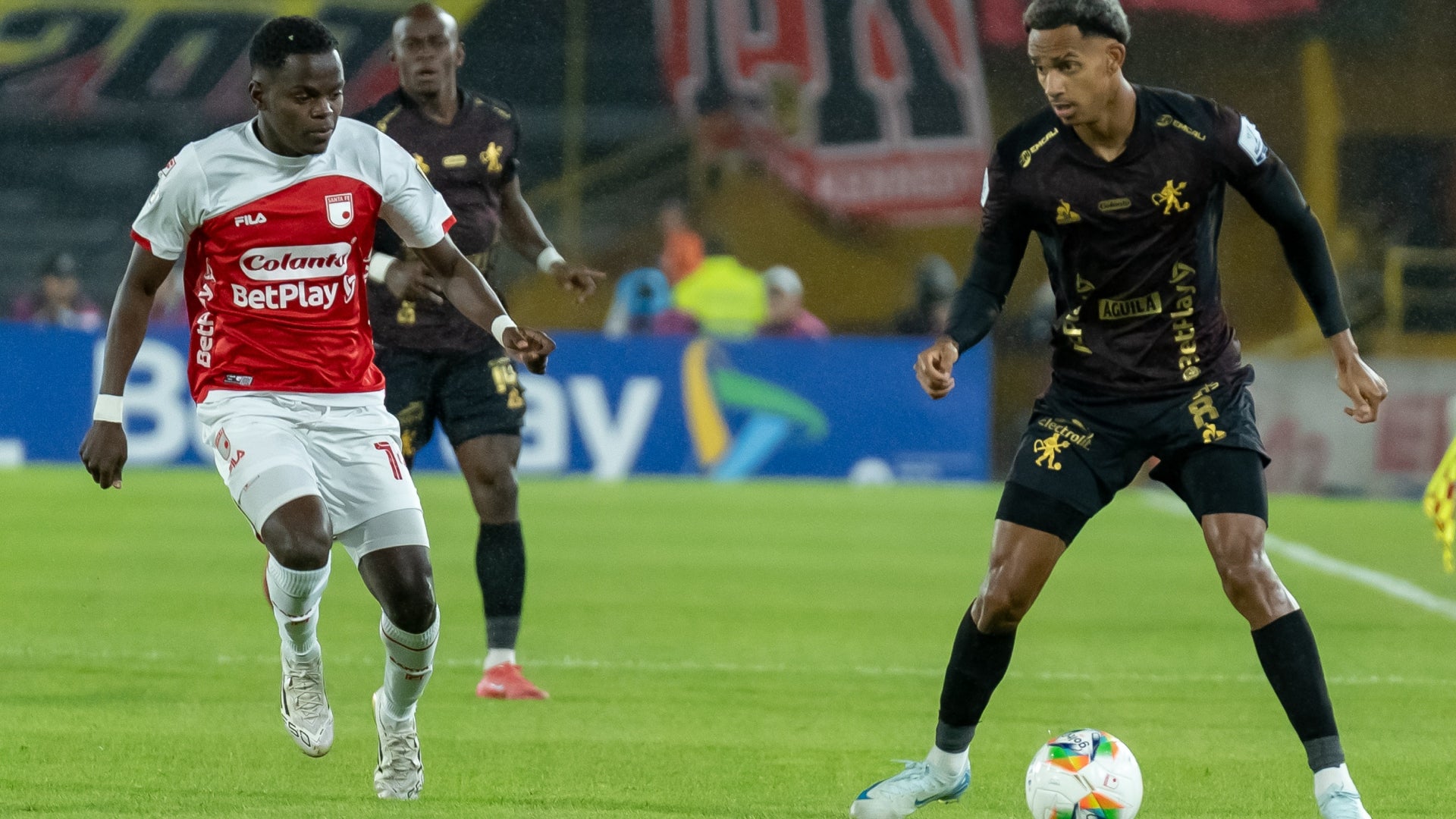 Dylan Borrero cuestionó el arbitraje ante Santa Fe