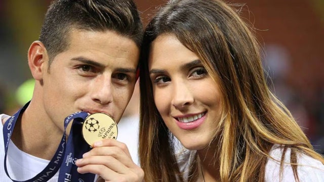 James Rodríguez y Daniela Ospina