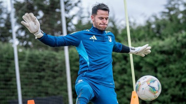 De Amores salvó a Millonarios con una atajada clave ante Cali