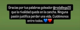 Llinás le respondió a Rodallega - Instagram