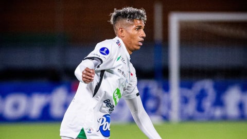 Luis Sánchez se devoró el gol de Once Caldas vs Rionegro Aguilas - @nichesanchez10