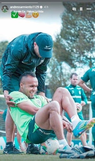 Andrés Sarmiento volvió a entrenamientos con Nacional - Instagram