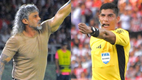 Leonel Álvarez hablo del arbitro de Junior 2-1 Bucaramanga - VizzorImage