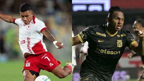 Cristian Barrios y Alfredo Morelos _ AFP