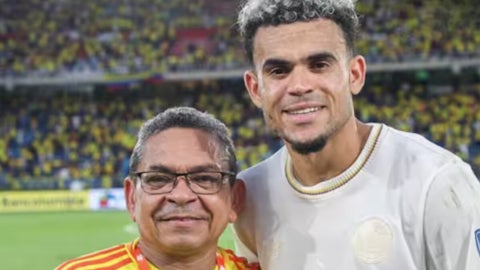 Luis Diaz y su papa Mane Díaz - FCF