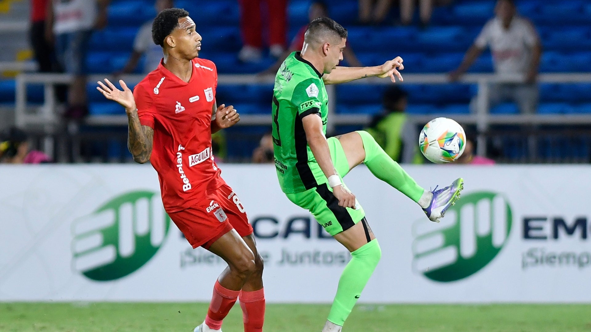 Dylan Borrero jugó ante Atlético Nacional