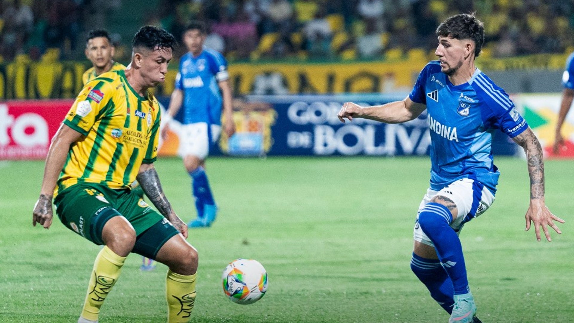 Dura falta en Real Cartagena vs Millonarios - @MillosFCoficial