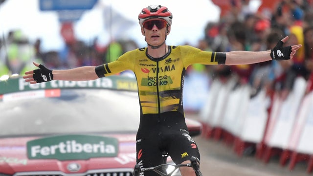 Jonas Vingegaard se llevó la etapa 9 de La Vuelta a España
