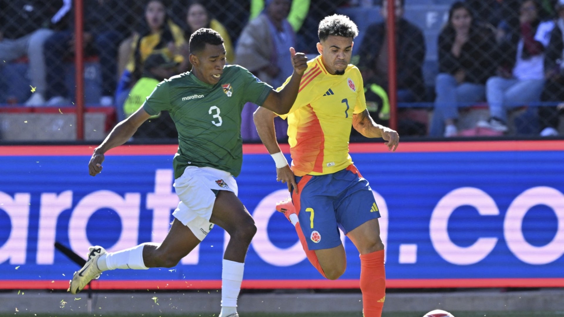 Colombia ante Bolivia