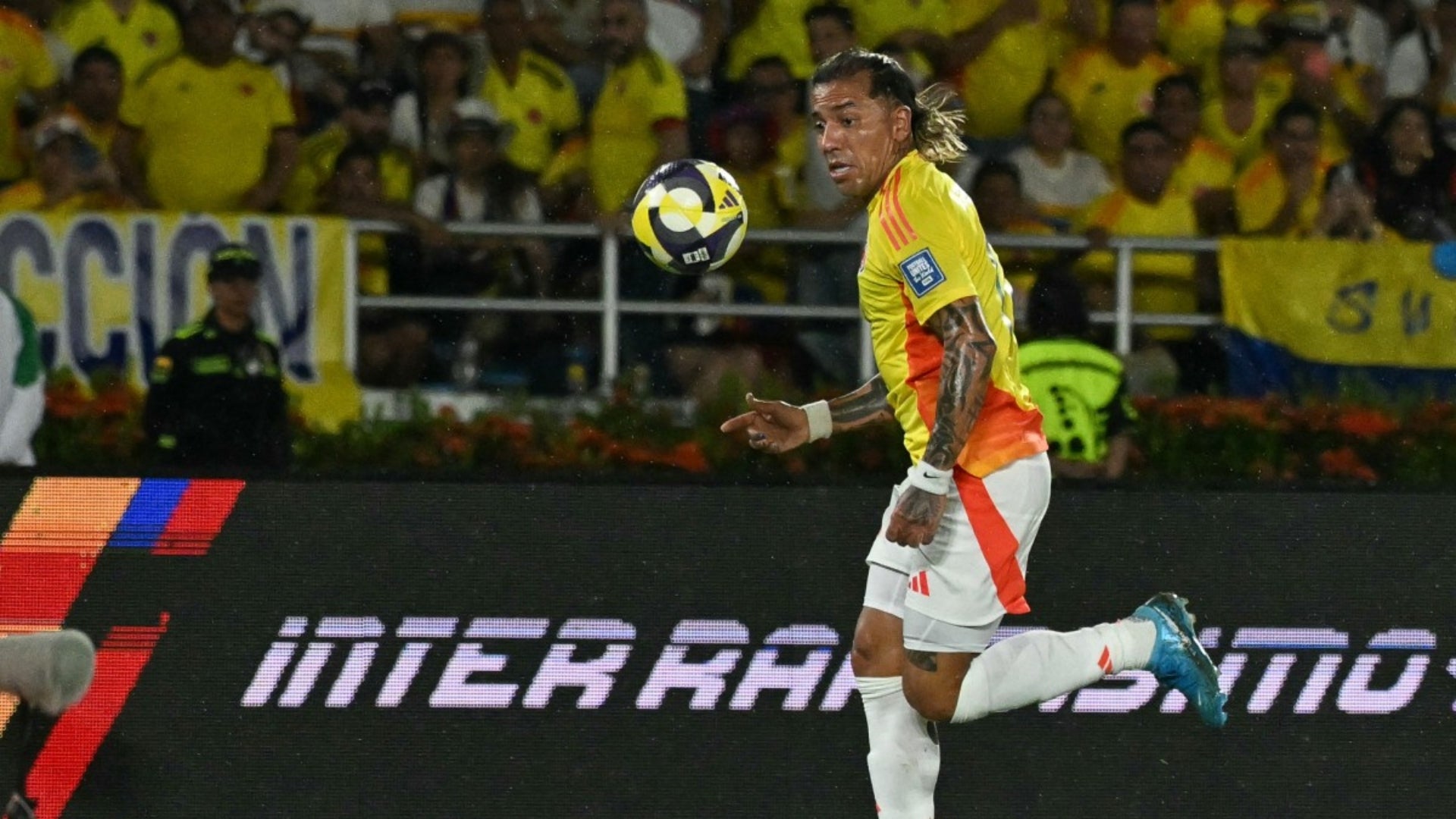 Dayro Moreno, delantero de la selección Colombia - AFP