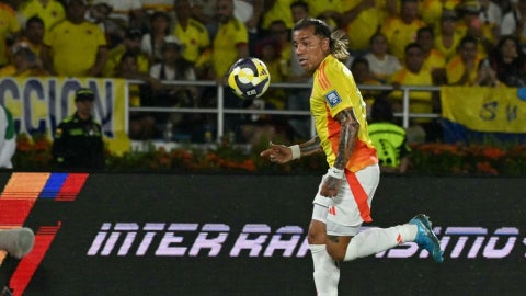 Dayro Moreno, delantero de la selección Colombia - AFP