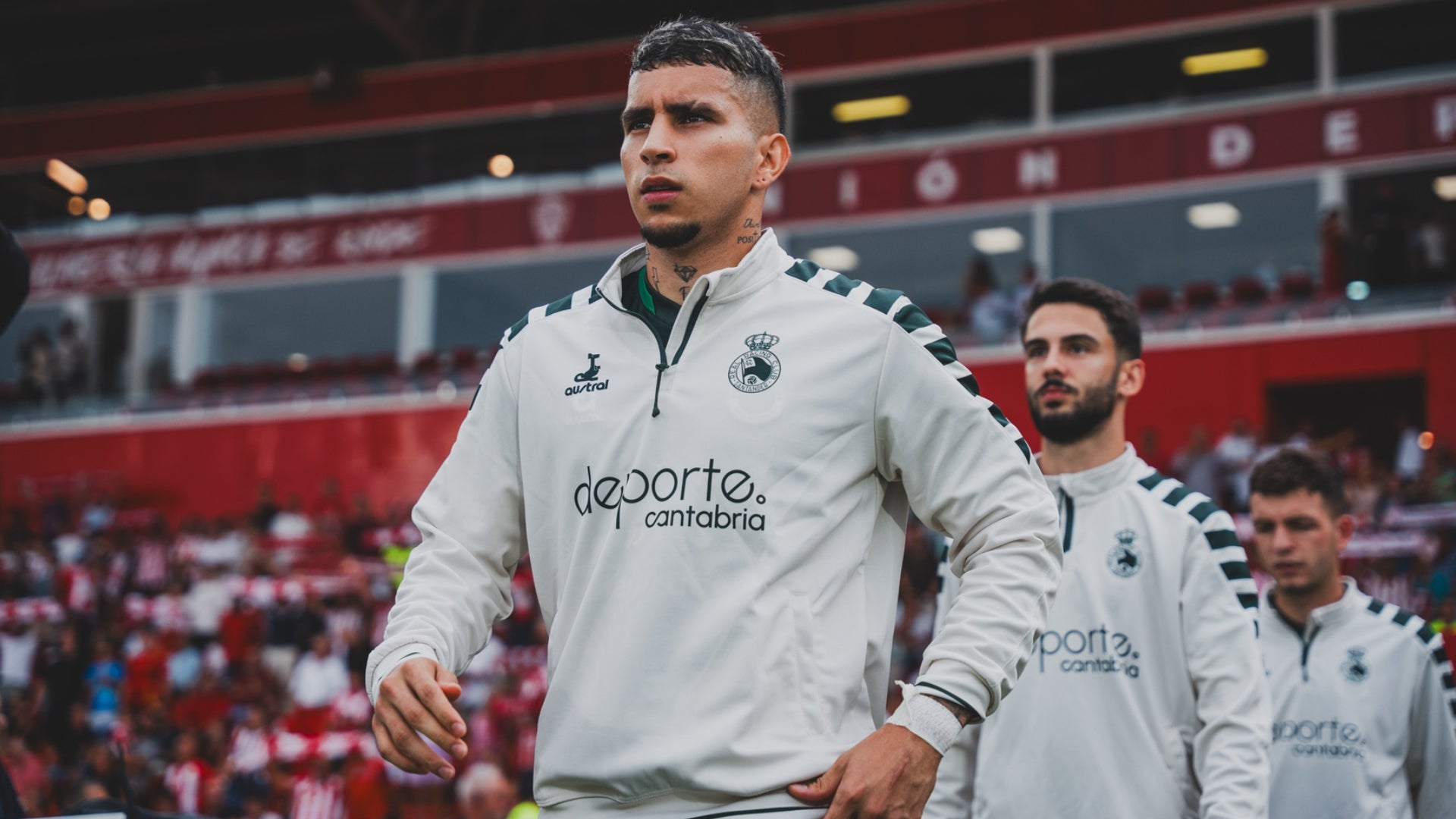 Gustavo Puerta en su debut con Racing