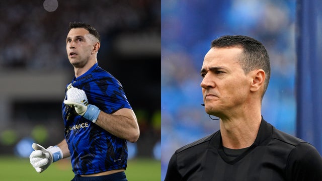 El 'Dibu' Martínez habló sobre el arbitraje de Wilmar Roldán