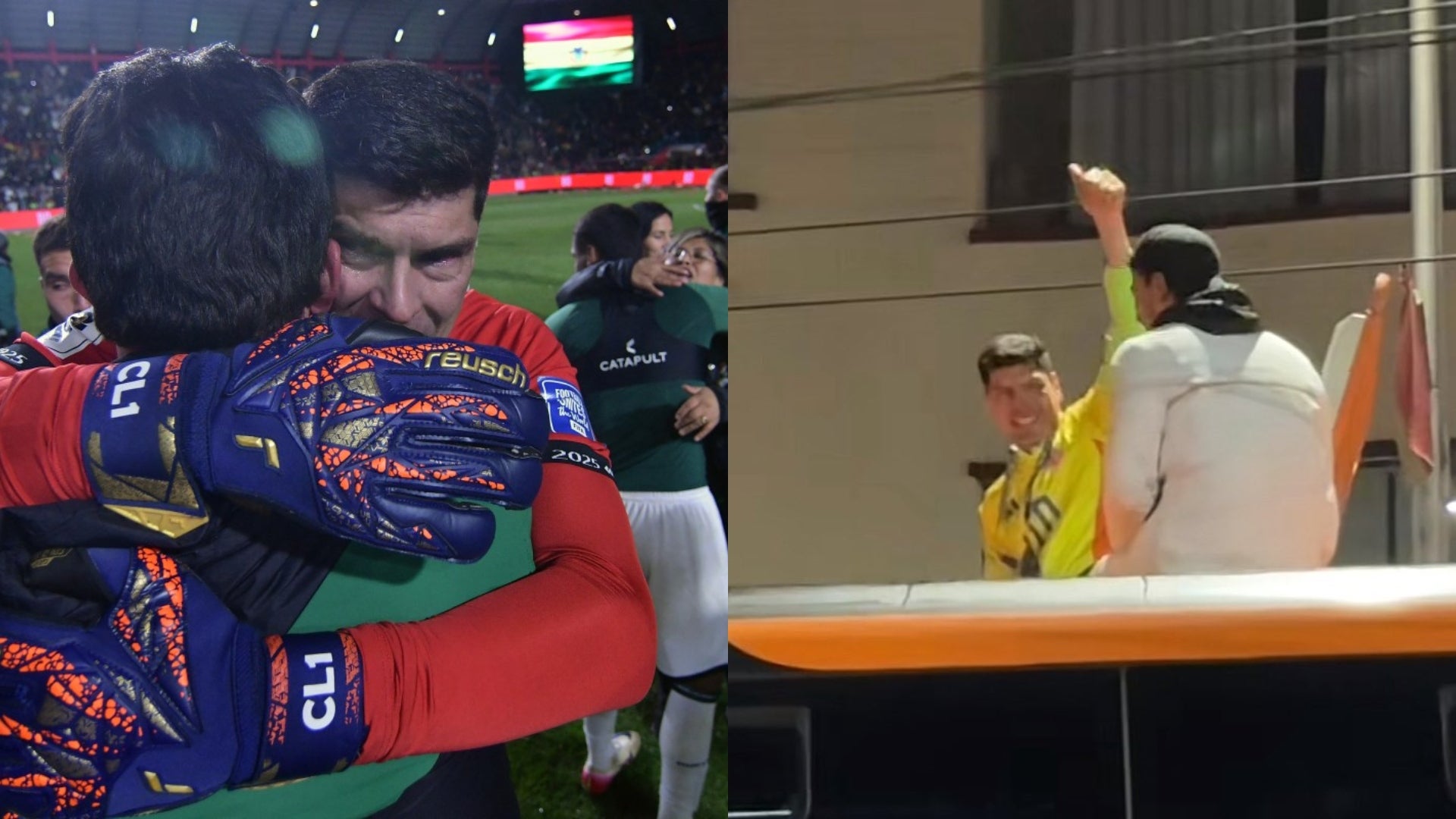 Carlos Lampe celebró con camiseta de Colombia