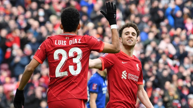 Luis Díaz recibió un detalle dedicado a Diogo Jota