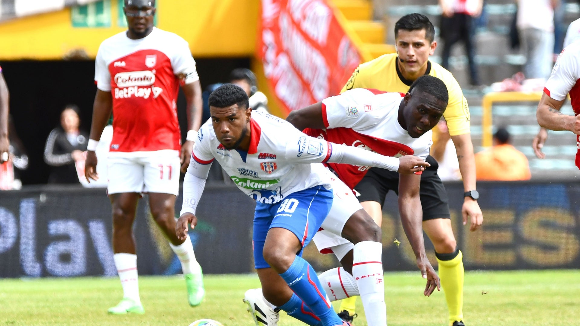 Marmolejo negó el gol de Union Magdalena a Santa Fe - VizzorImage