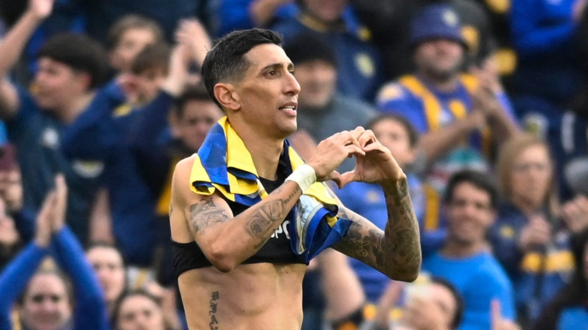 Ángel Di María marcó un golazo en el fútbol argentino