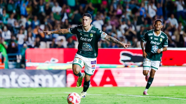 James y su nuevo gol con León