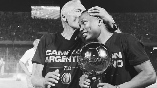 Campaz y Miguel Ángel Russo