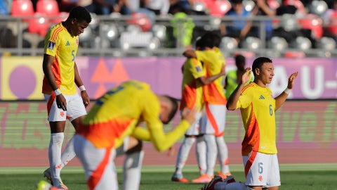 Jugadores de la selección Colombia Sub-20 - AFP