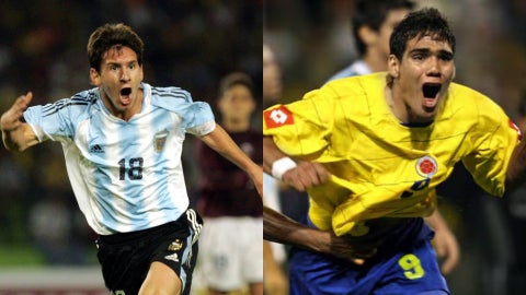 Messi y Falcao en 2005