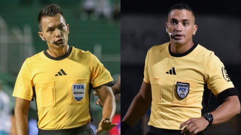 Nicolas Gallo y Jairo Mayorga, arbitros del Chico vs Nacional - VizzorImage