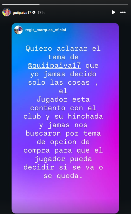 Guillermo Paiva aclara las dudas sobre su renovación con Junior