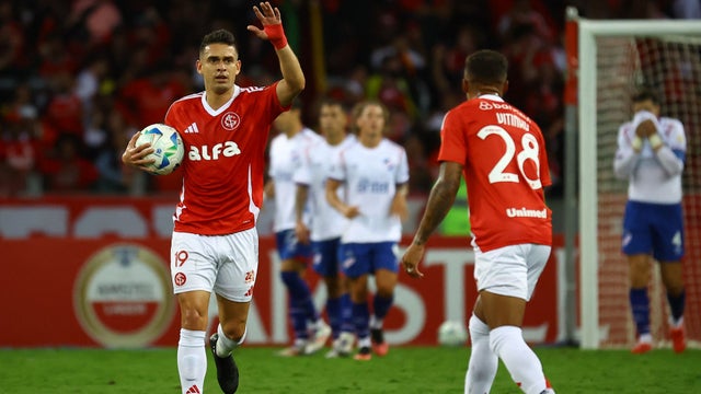 Borré consiguió anotar un importante gol con Internacional