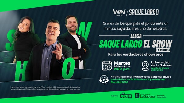 Saque Largo sale del set: el show llega en vivo a La Sabana Saque Largo sale del set: el show llega en vivo a La Sabana