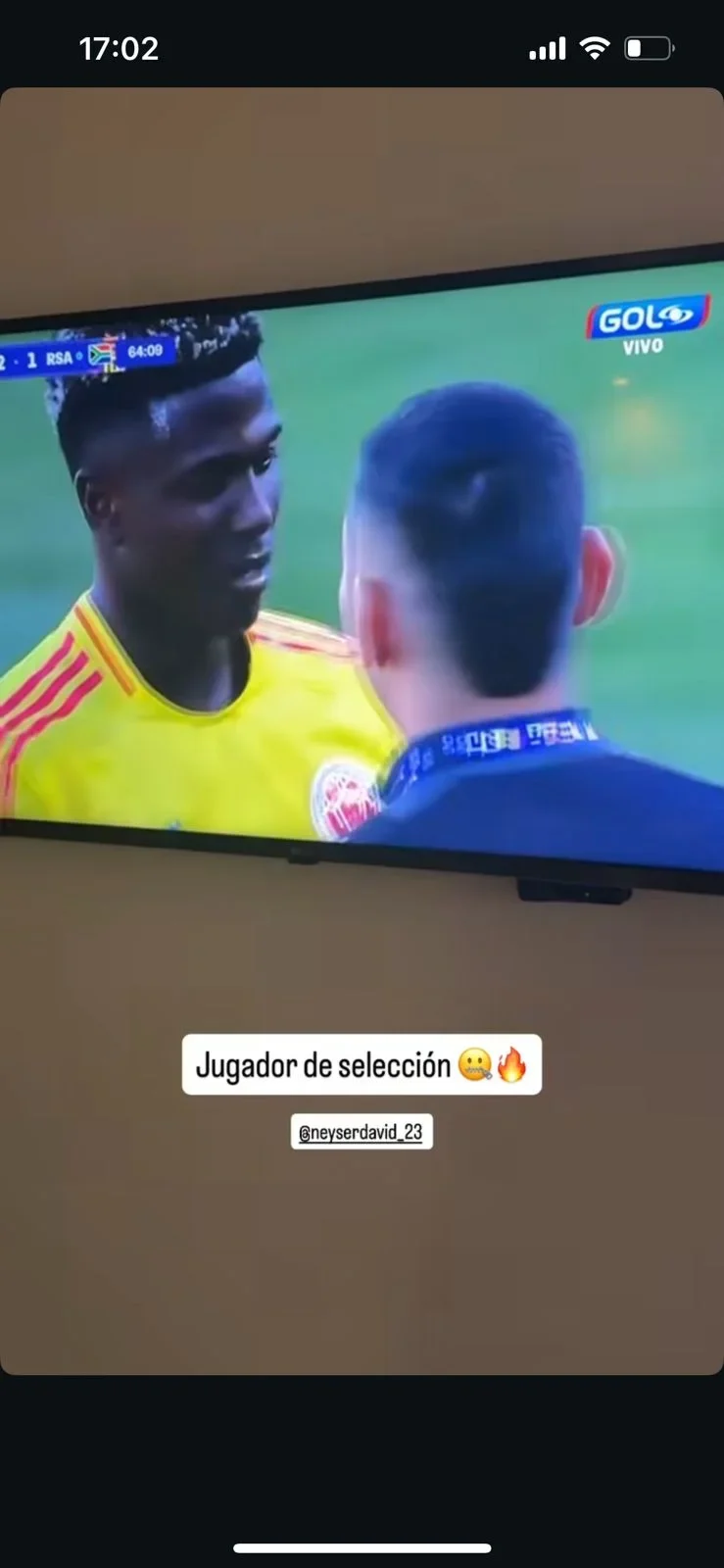 Mensaje de Marino a Néiser Villarreal