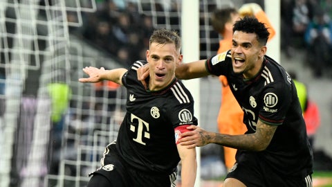 Luis Díaz y Joshua Kimmich en Bayern Múnich - AFP