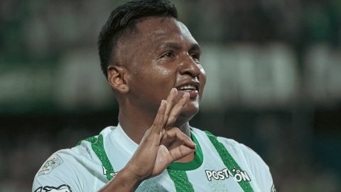 Alfredo Morelos, delantero de Nacional - @nacionaloficial