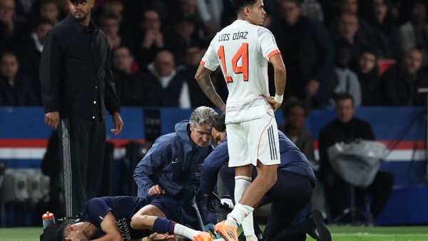 PSG reveló la lesión de Hakimi tras la falta de Luis Díaz PSG reveló la lesión de Hakimi tras la falta de Luis Díaz