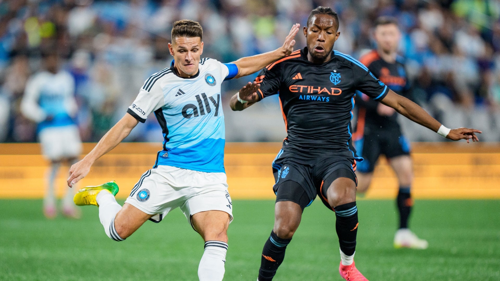 Andrés Perea fue la figura del triunfo de New York City - AFP